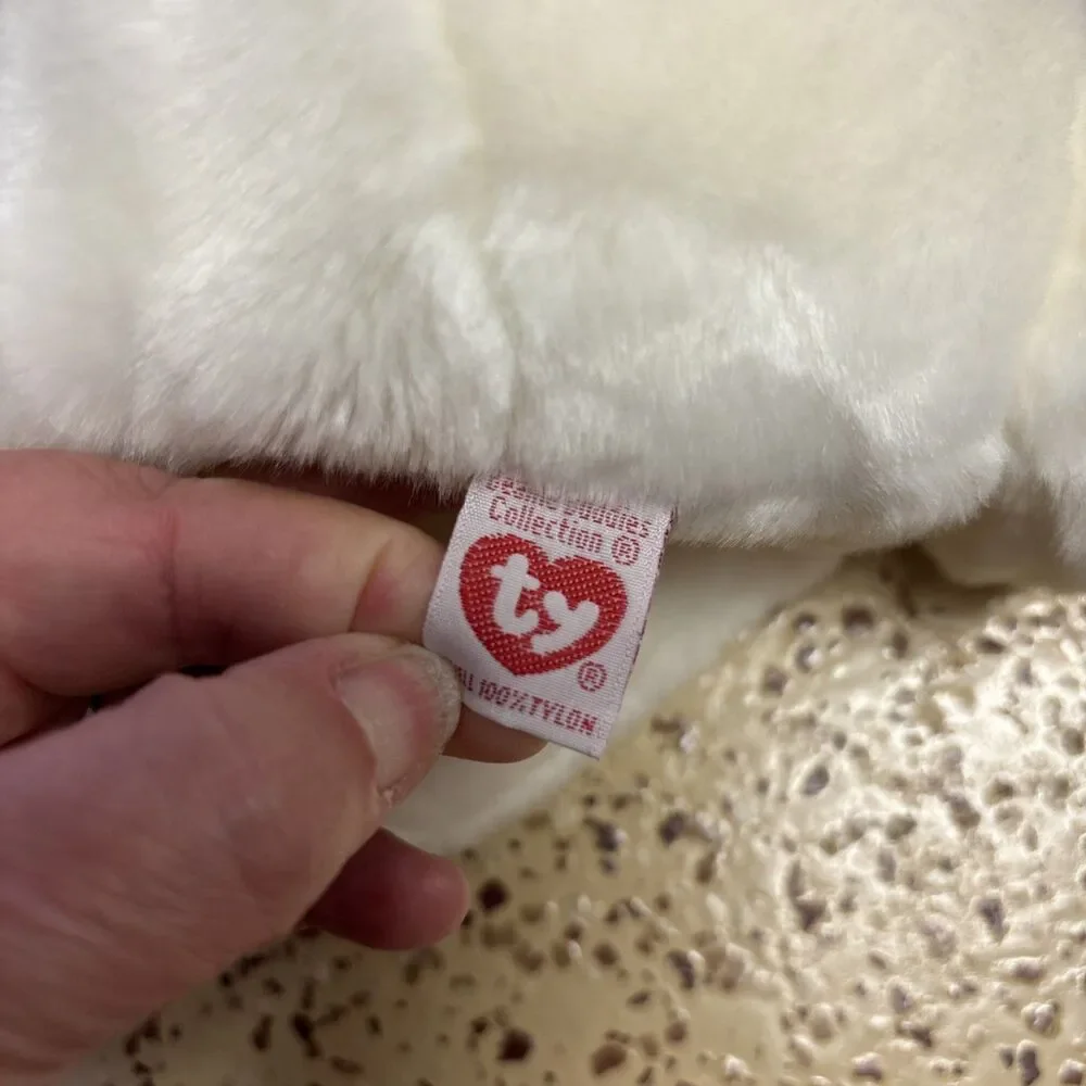 Ty Beanie Buddies Collection Flip the White Cat Plush Stuffed Animal Toy Tags